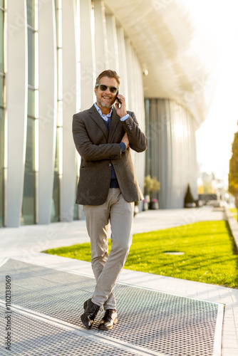 Professional man walking co...
