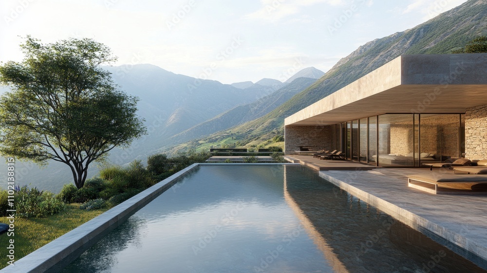 Modern Mountain Villa with Infinity Pool and Scenic Views Modern Mountain Villa with Infinity Pool and Scenic Views