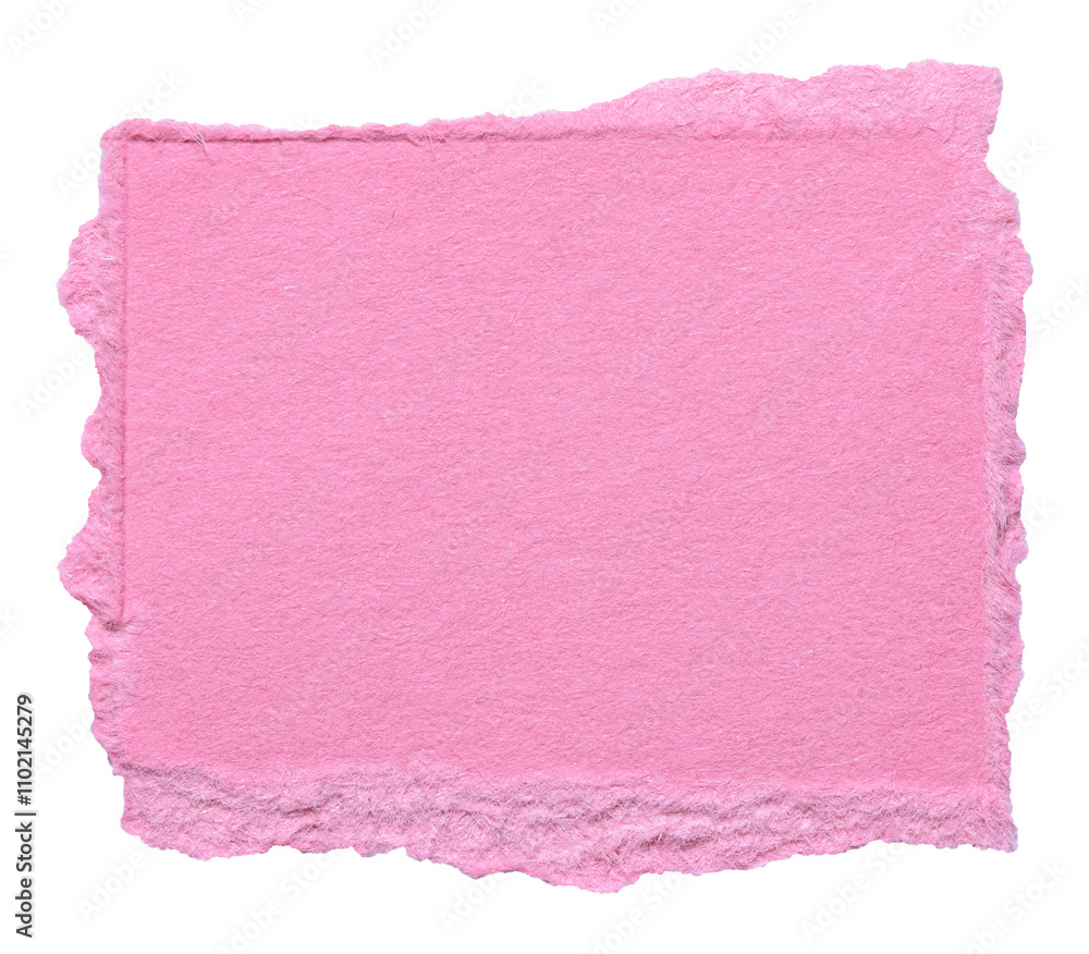 Isolated cut out torn piece of blank pink paper note cardboard with texture and copy space for text, transparent png background design element Isolated cut out torn piece of blank pink paper note cardboard with texture and copy space for text, transparent png background design element
