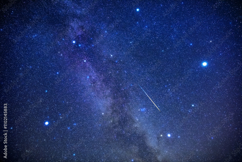 Milky Way stars photographed with a wide angle lens. Milky Way stars photographed with a wide angle lens.