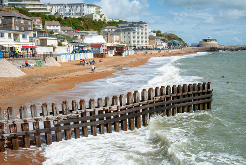 Seaside at Ventnor beachfront in the Isle of Wight