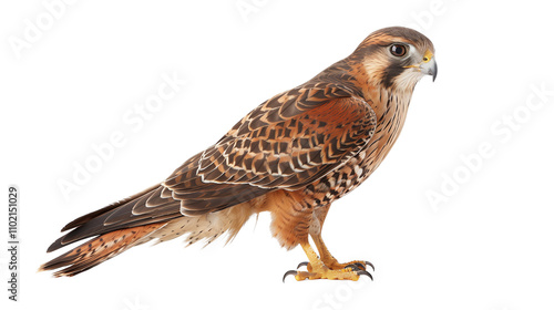 Isolated Falcon Bird on Transparent Background photo