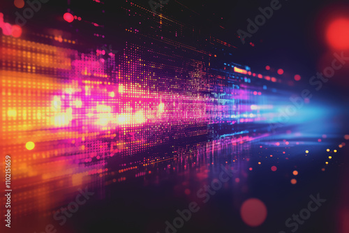 Wallpaper Mural Technology abstract background in color space with high resolution, representing digital innovation. Torontodigital.ca