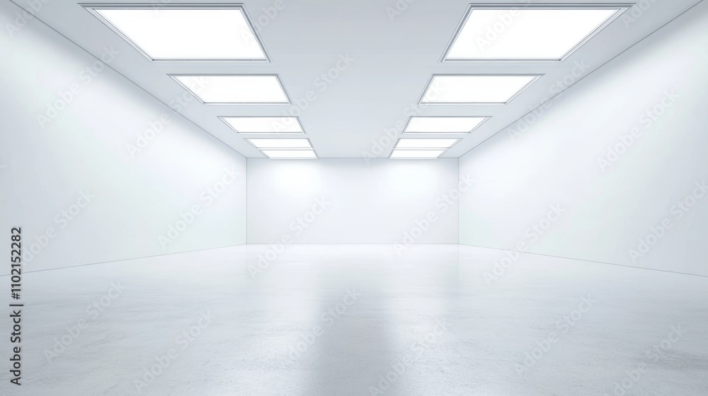 Modern Studio Environment with Bright Lighting and Clean Lines Modern Studio Environment with Bright Lighting and Clean Lines