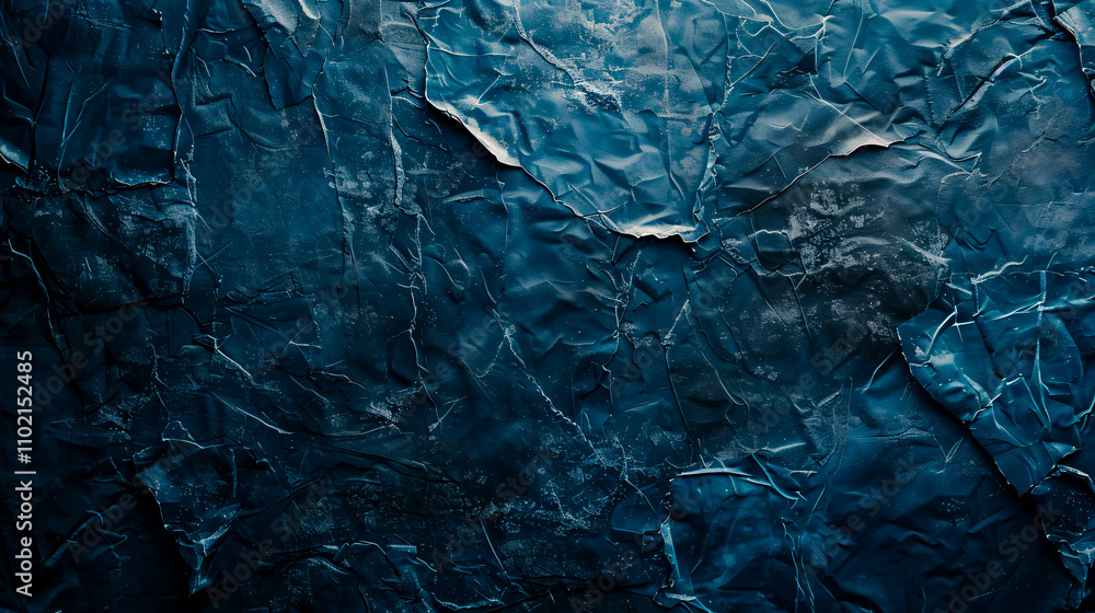 Obraz premium Blue dark gradient texture wall background.