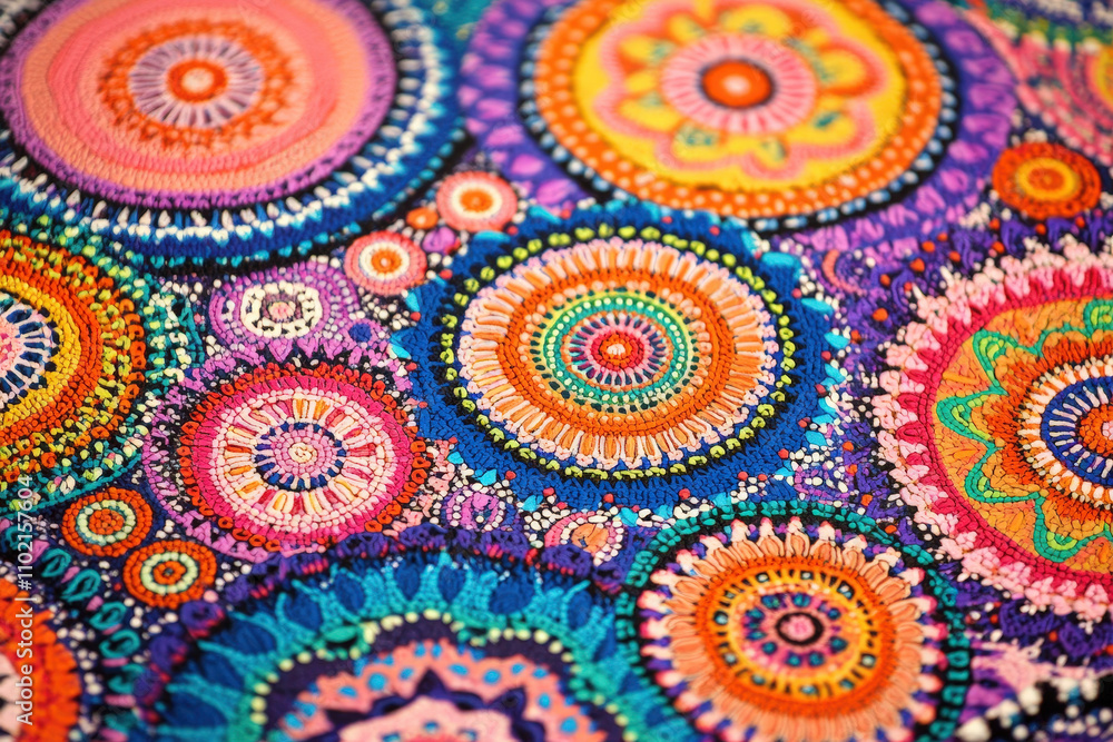 Fototapeta premium Colorful Mandala Circles Artwork