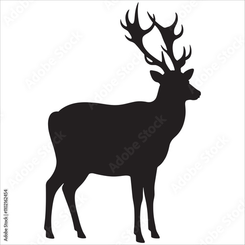 deer silhouette vector