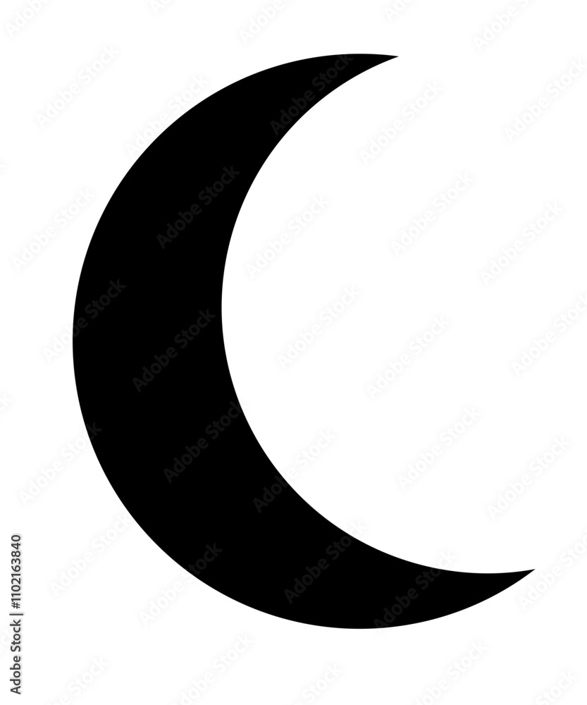 Moon clip art design on plain white transparent isolated background for card, shirt, hoodie, sweatshirt, apparel, tag, mug, icon, poster or badge Moon clip art design on plain white transparent isolated background for card, shirt, hoodie, sweatshirt, apparel, tag, mug, icon, poster or badge