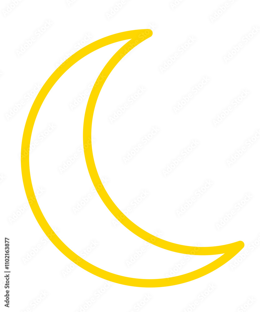 Moon clip art design on plain white transparent isolated background for card, shirt, hoodie, sweatshirt, apparel, tag, mug, icon, poster or badge Moon clip art design on plain white transparent isolated background for card, shirt, hoodie, sweatshirt, apparel, tag, mug, icon, poster or badge