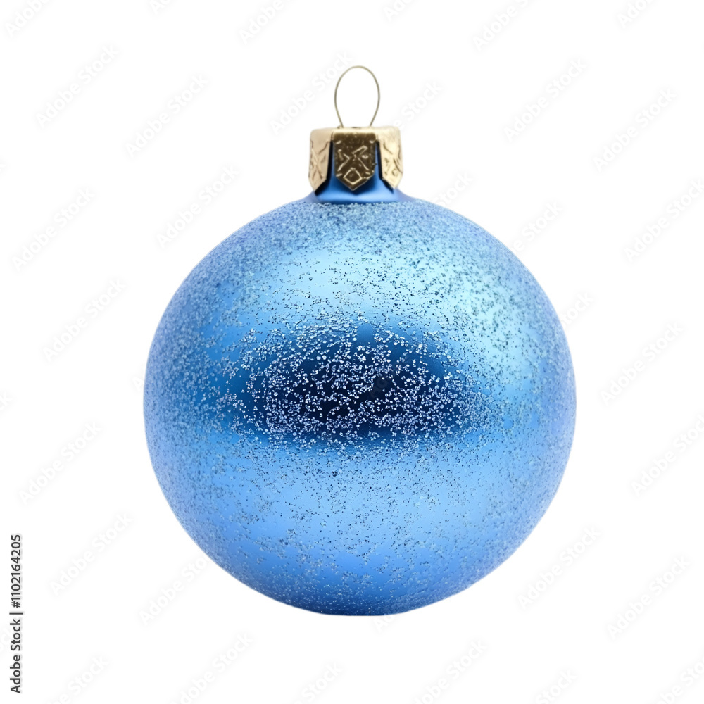 Blue Christmas ball isolated on white background Blue Christmas ball isolated on white background