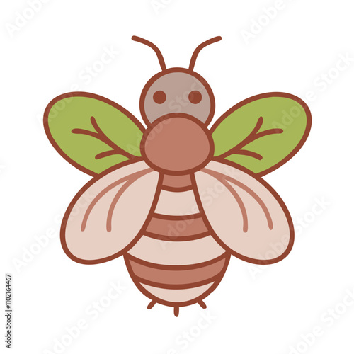 Bee icon symbolizing pollination and biodiversity