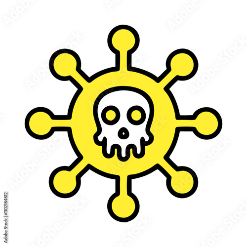 Epidemic icon for health and environment awareness