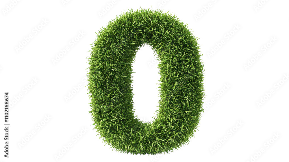 vibrant green number zero made of grass, symbolizing nature and growth. Perfect for eco friendly themes and designs vibrant green number zero made of grass, symbolizing nature and growth. Perfect for eco friendly themes and designs