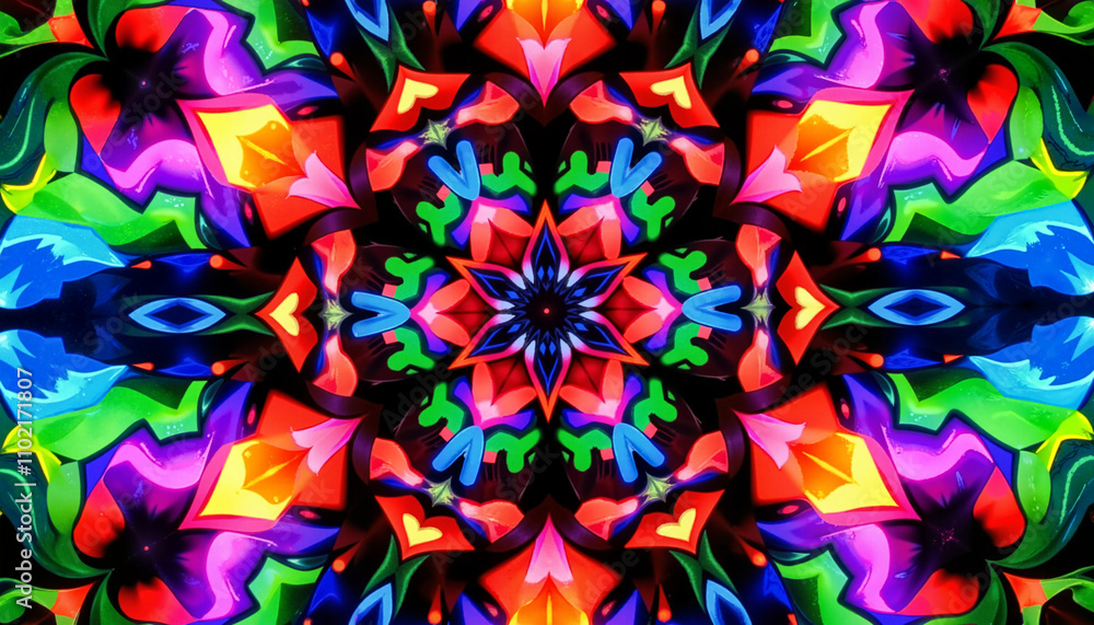 A good background with a kaleidoscope pattern for vibrant displays. A good background with a kaleidoscope pattern for vibrant displays.