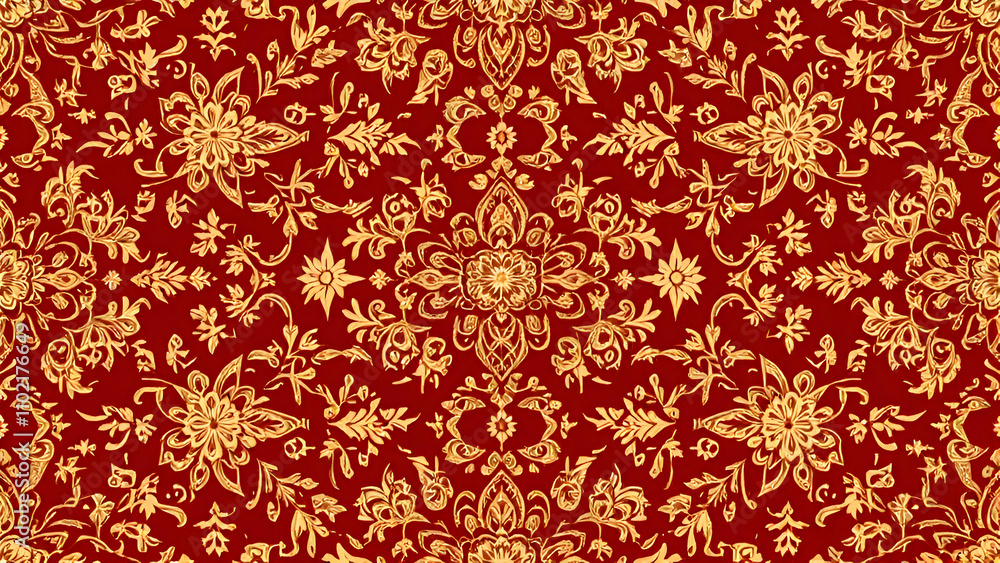 Thai Floral Elegance Pattern Thai Floral Elegance Pattern