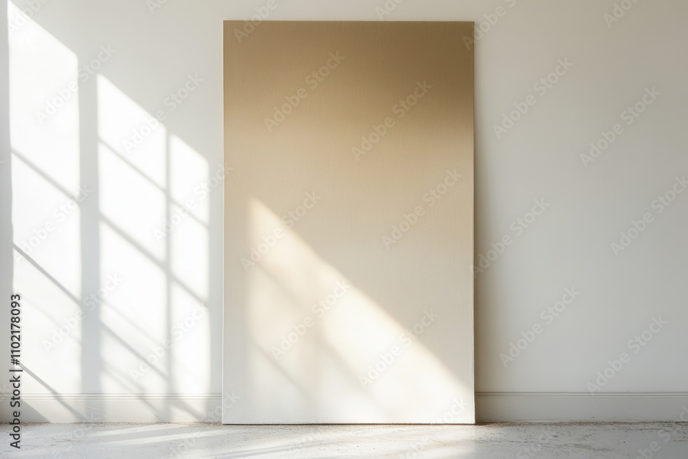 Obraz premium Beige and White Abstract Gradient Background