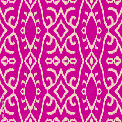 Seamless Ikat Pattern. Abstract  background for textile design, wallpaper, surface textures, wrapping paper.