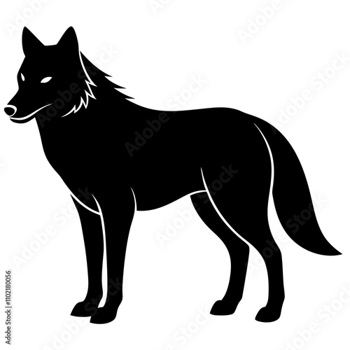 vector illustration of wolf