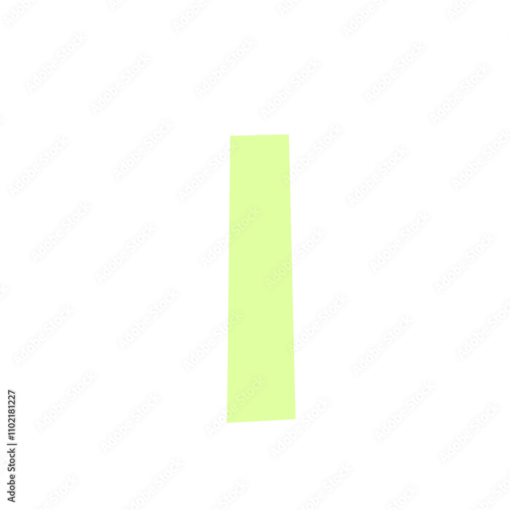 letter I in pastel oragami style on transparency background letter I in pastel oragami style on transparency background