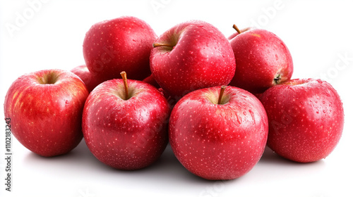 A pile of red apples