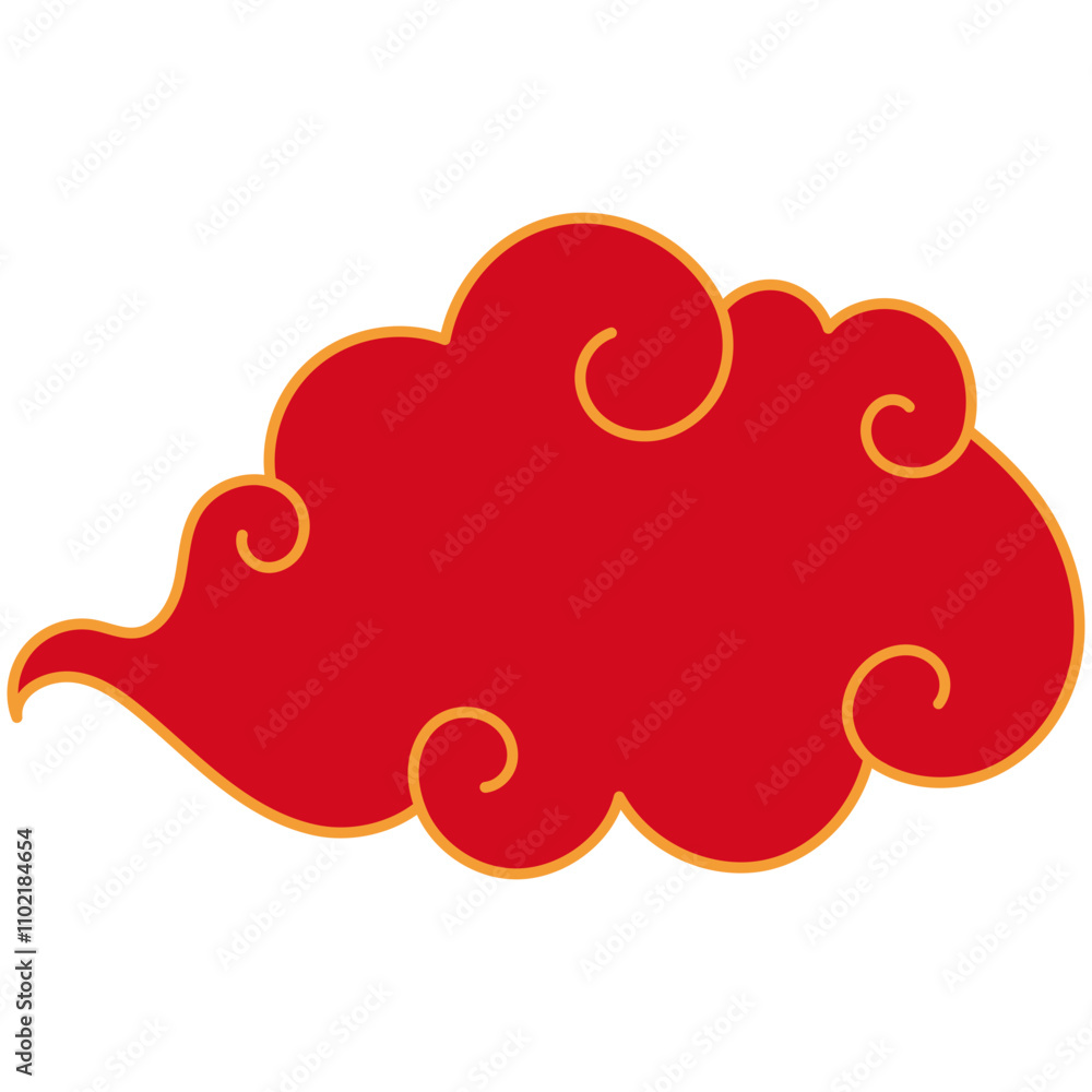 Chinese Oriental Cloud. Cloud in Chinese style. Chinese clouds set. Chinese Oriental Cloud. Cloud in Chinese style. Chinese clouds set.