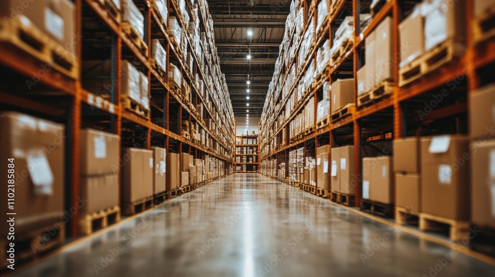 Efficient inventory management process in a modern warehouse digital tracking system industrial setting wide-angle perspective conceptual visualization for logistics optimization Efficient inventory management process in a modern warehouse digital tracking system industrial setting wide-angle perspective conceptual visualization for logistics optimization