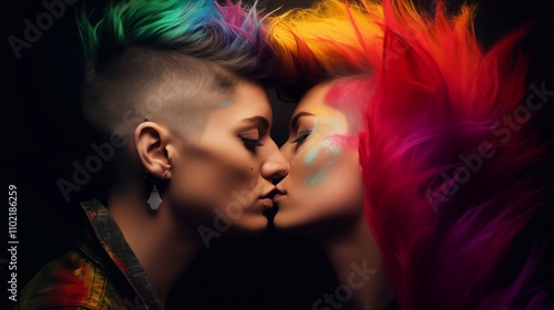 Wallpaper Mural LGBT couple. Lesbian couple. Women. Torontodigital.ca