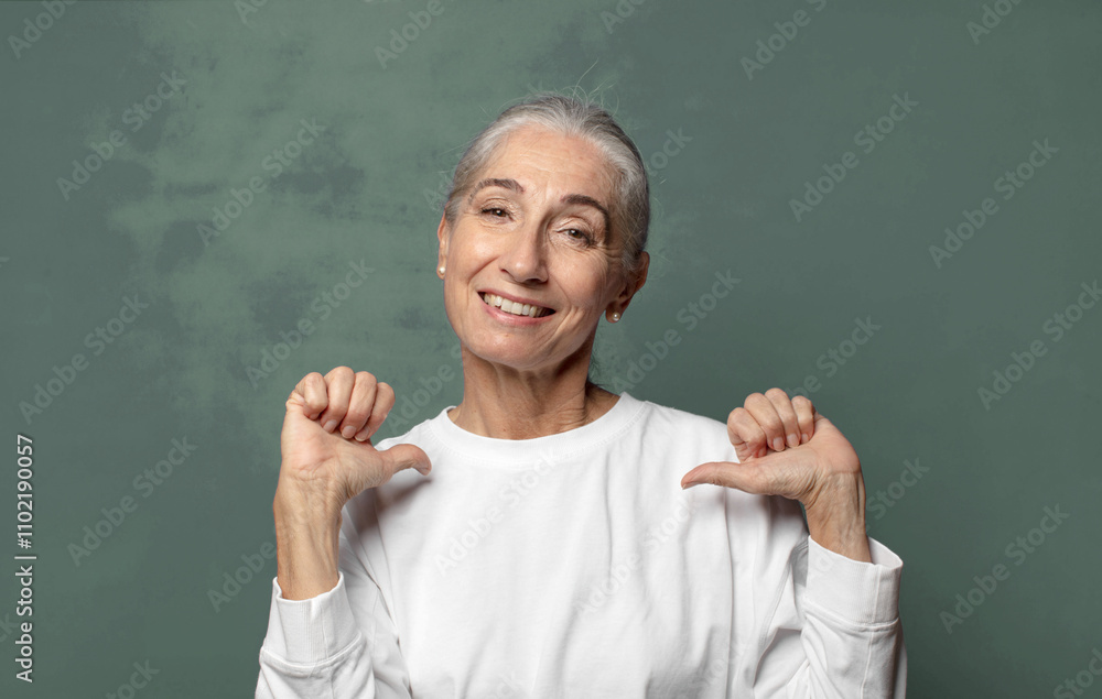  feeling proud, arrogant and confident, looking satisfied and successful, pointing to self