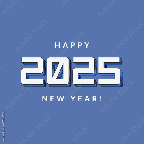 Happy new year 2025 wishes celebration background, Happy New Year 2025 text design., modern style design, concept illustration, banner, poster and background, Vector illustration.