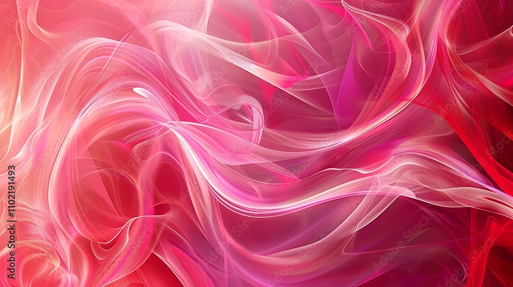 Obraz premium Abstract Purple and Red Brushstroke Painting