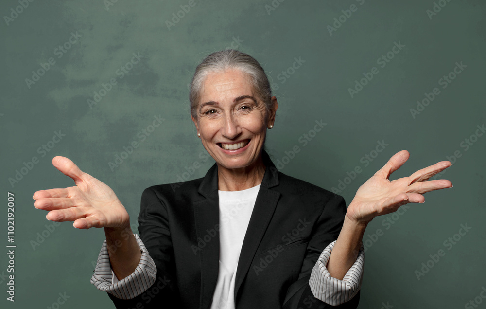 smiling cheerfully giving a warm, friendly, loving welcome hug, feeling happy and adorable smiling cheerfully giving a warm, friendly, loving welcome hug, feeling happy and adorable