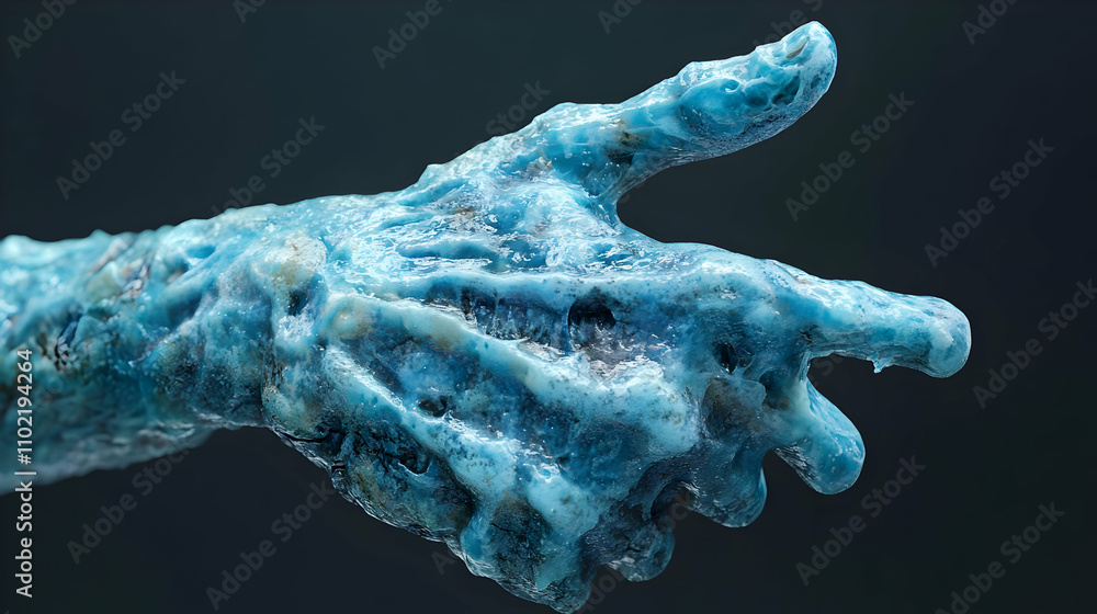 Frozen Hand 3D Render Frozen Hand 3D Render