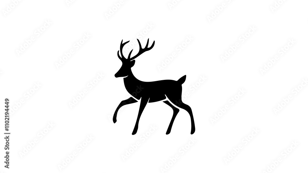 Line Art Deer Icon Designs for Luxury Stationery Line Art Deer Icon Designs for Luxury Stationery