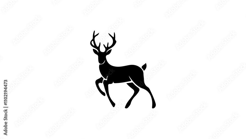 Deer Icon Design for Event Invitations with Nature Themes Deer Icon Design for Event Invitations with Nature Themes