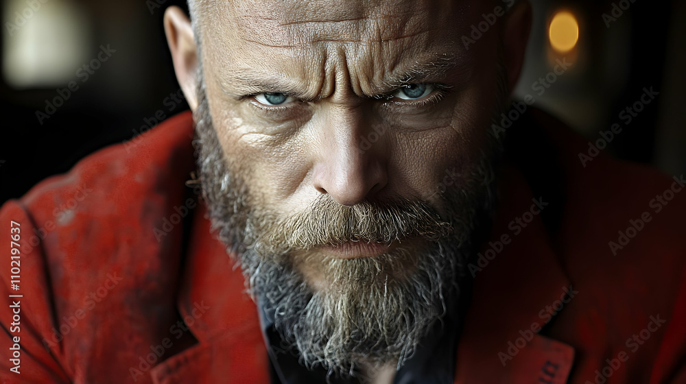 Intense Man Portrait Realistic Image Intense Man Portrait Realistic Image