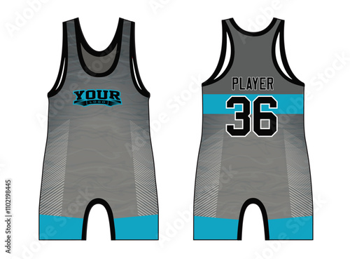 Wrestling Singlets are designed with an elegant edgy and wild look. Sports gear template mockup perfect fit for all sports. The designs that go on casual wear, shirts, fashion apparel, and all kind 