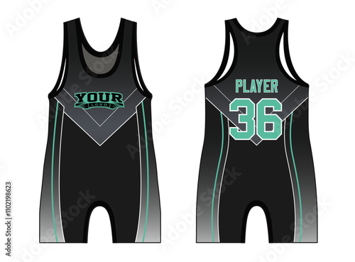 Wrestling Singlets are designed with an elegant edgy and wild look. Sports gear template mockup perfect fit for all sports. The designs that go on casual wear, shirts, fashion apparel, and all kind 