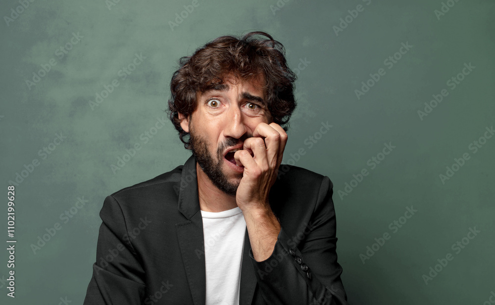 feeling terrified, in horror and panic feeling terrified, in horror and panic