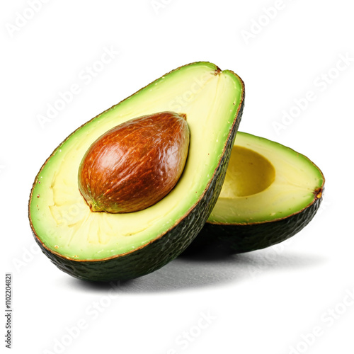 avocado isolated on transparent background