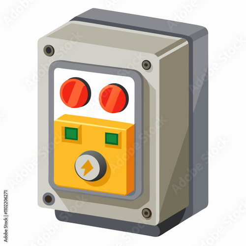 electric switch board vector icon illustration with background