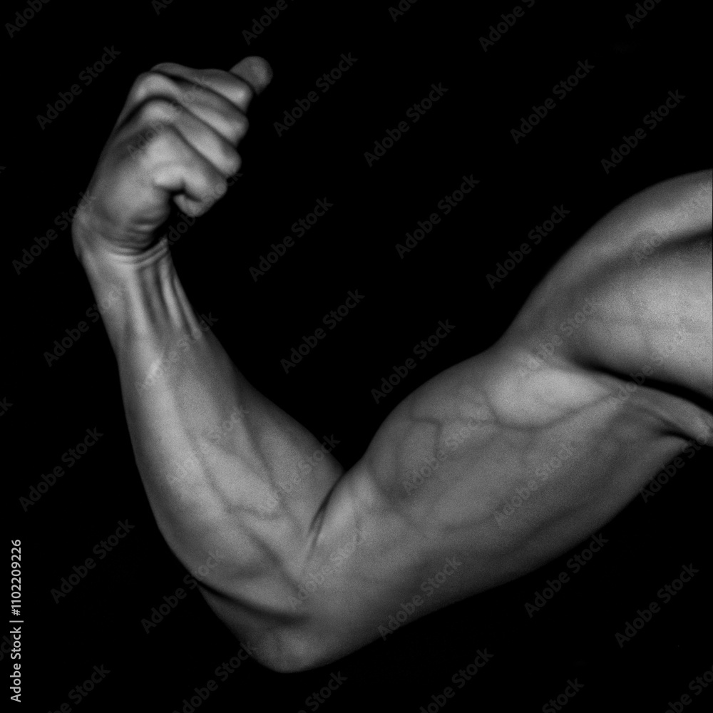 Infrared Photography at 850nm of a Man's Arm Revealing Veins Beneath His Skin Infrared Photography at 850nm of a Man's Arm Revealing Veins Beneath His Skin
