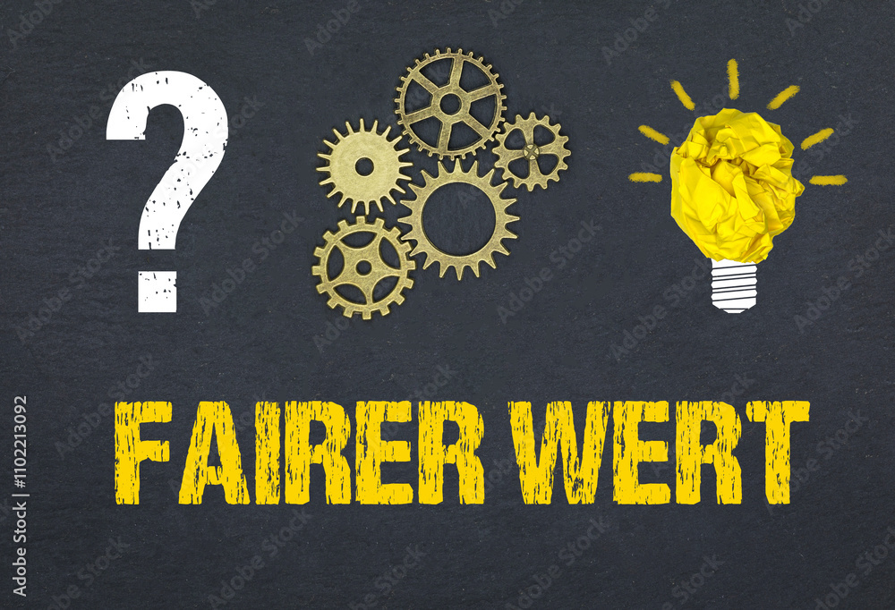 Obraz premium fairer Wert