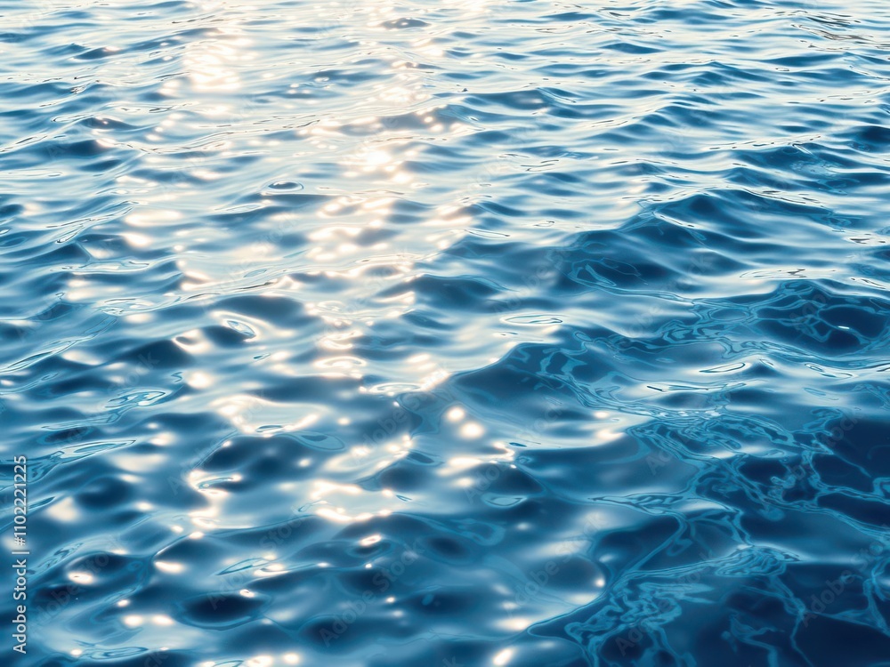 Expansive ripples of water reflecting sunlight, creating a mesmerizing texture, calm, background Expansive ripples of water reflecting sunlight, creating a mesmerizing texture, calm, background