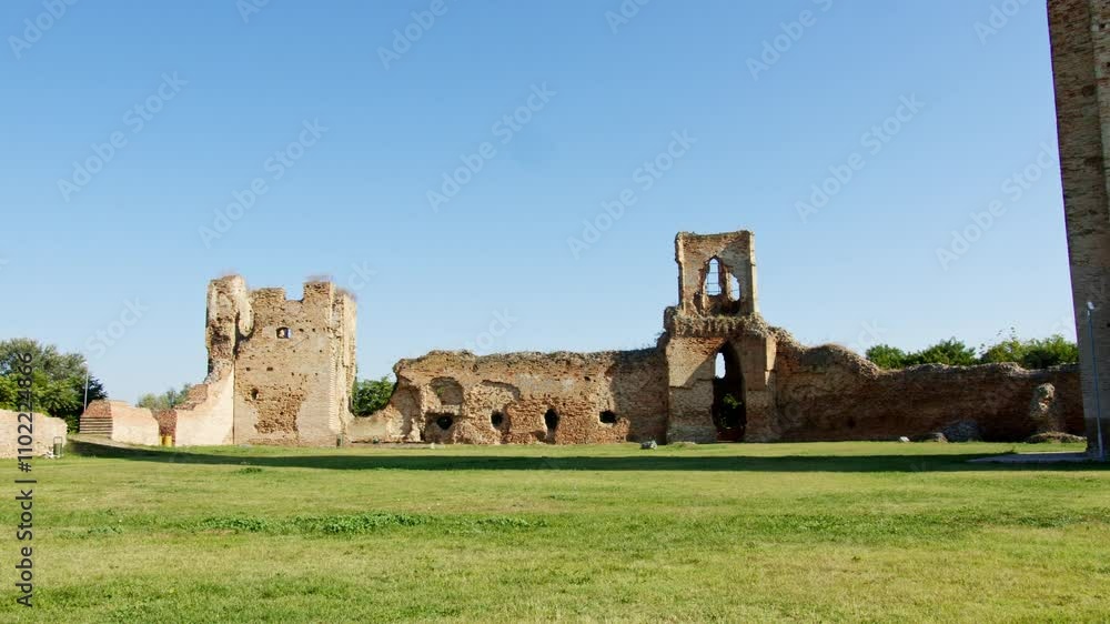 Explore ancient ruins in a serene landscape under a clear blue sky with historical significance and captivating views Explore ancient ruins in a serene landscape under a clear blue sky with historical significance and captivating views