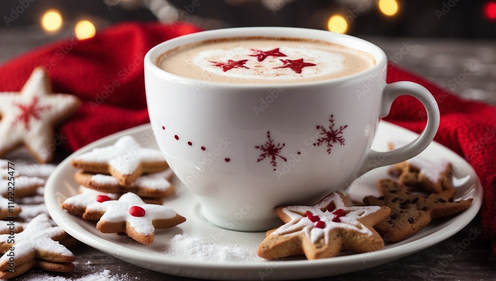 cup of chocolate with cinnamon sticks and canes for Christmas cup of chocolate with cinnamon sticks and canes for Christmas