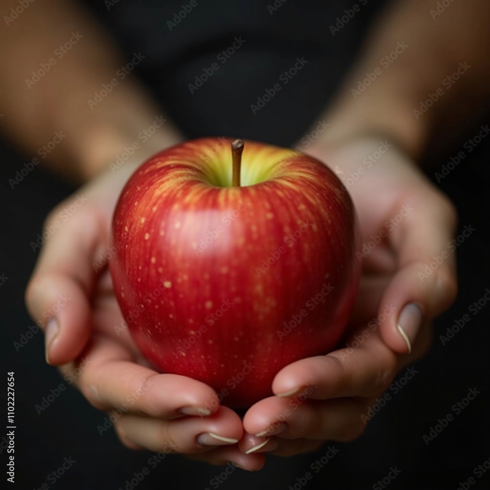 apple in hand