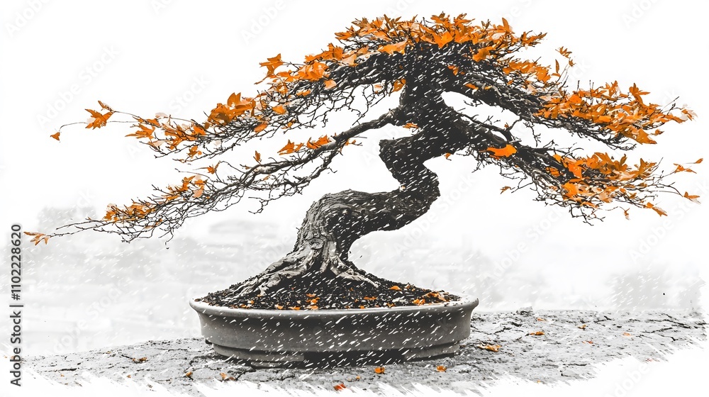 Bonsai Tree Shedding Leaves