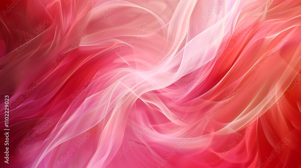 Obraz premium Abstract Pink and Red Swirling Background