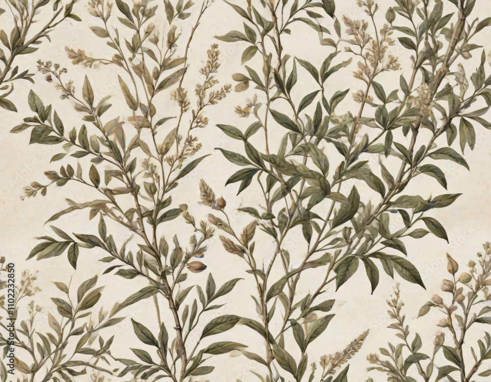 pattern with leaves pattern with leaves