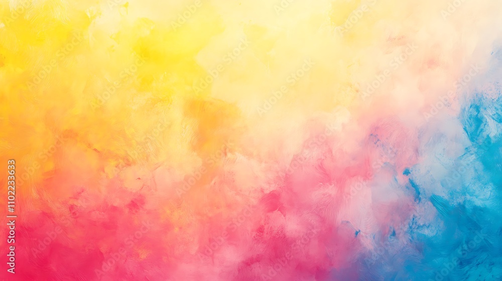 Vibrant abstract gradient showcasing a blend of bright yellow, pink, and blue hues creating an eye-catching artistic background Vibrant abstract gradient showcasing a blend of bright yellow, pink, and blue hues creating an eye-catching artistic background